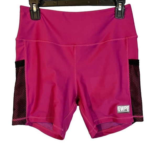 Girls Who Powerlift GWPL Mesh Pocket Spandex Shorts - Picture 1 of 4